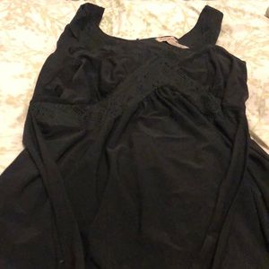 A Black silk dress
